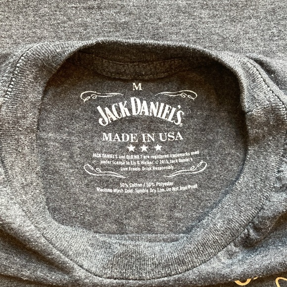 Jack Daniel’s Tennessee Honey Whiskey Short Sleeve Shirt Top Sz Small - Picture 3 of 5